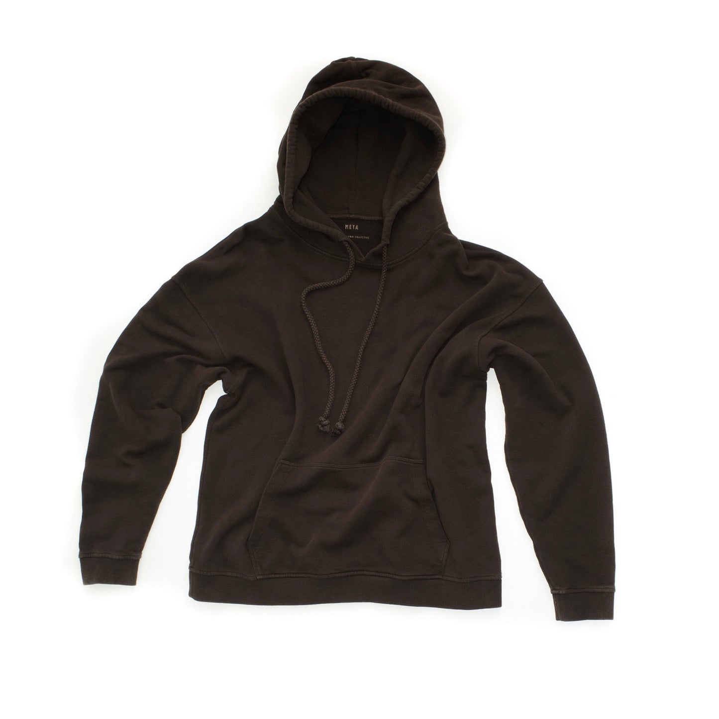 Joseph Jersey Cotton Hoodie Dark Chocolate Brown