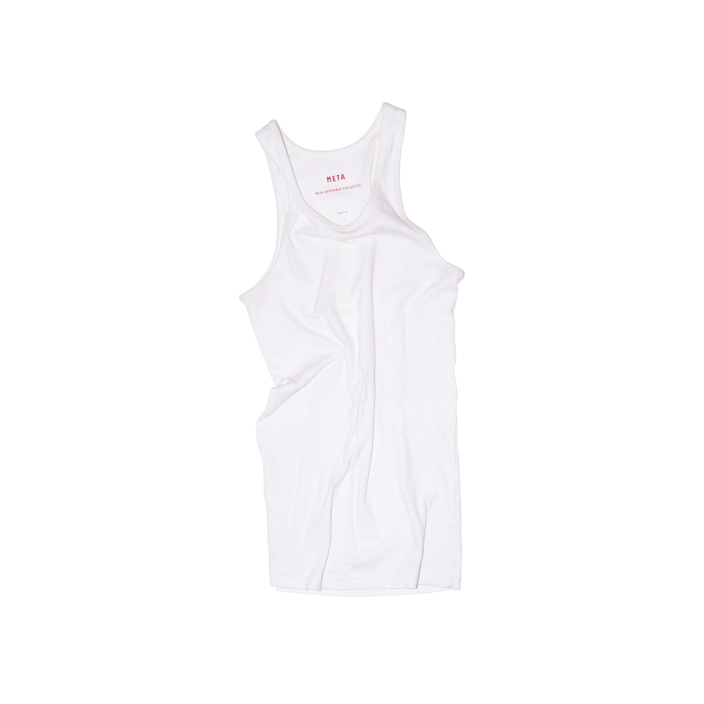 Francis Jersey Rib Tank Top White