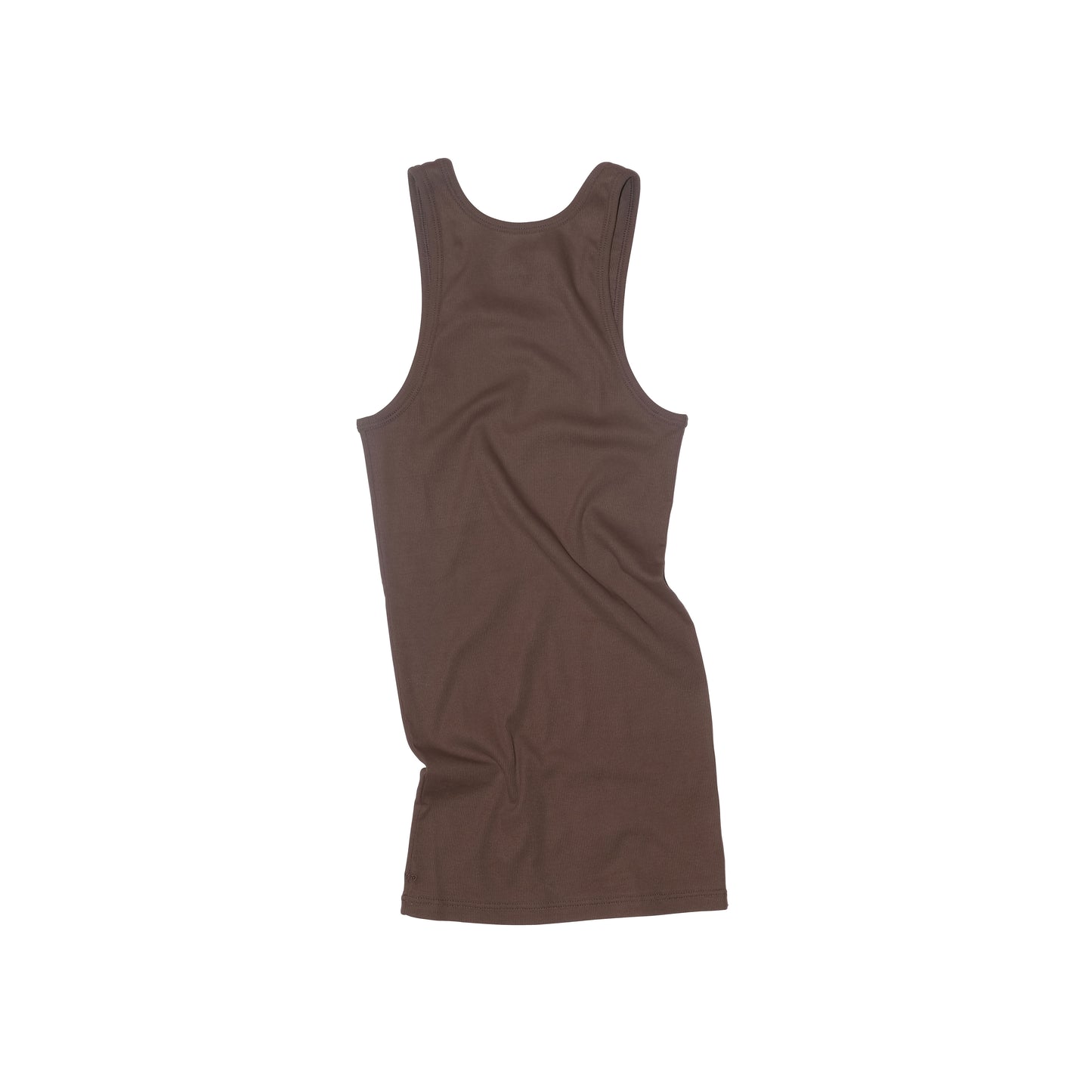 Francis Jersey Rib Tank Top Dark Chocolate Brown