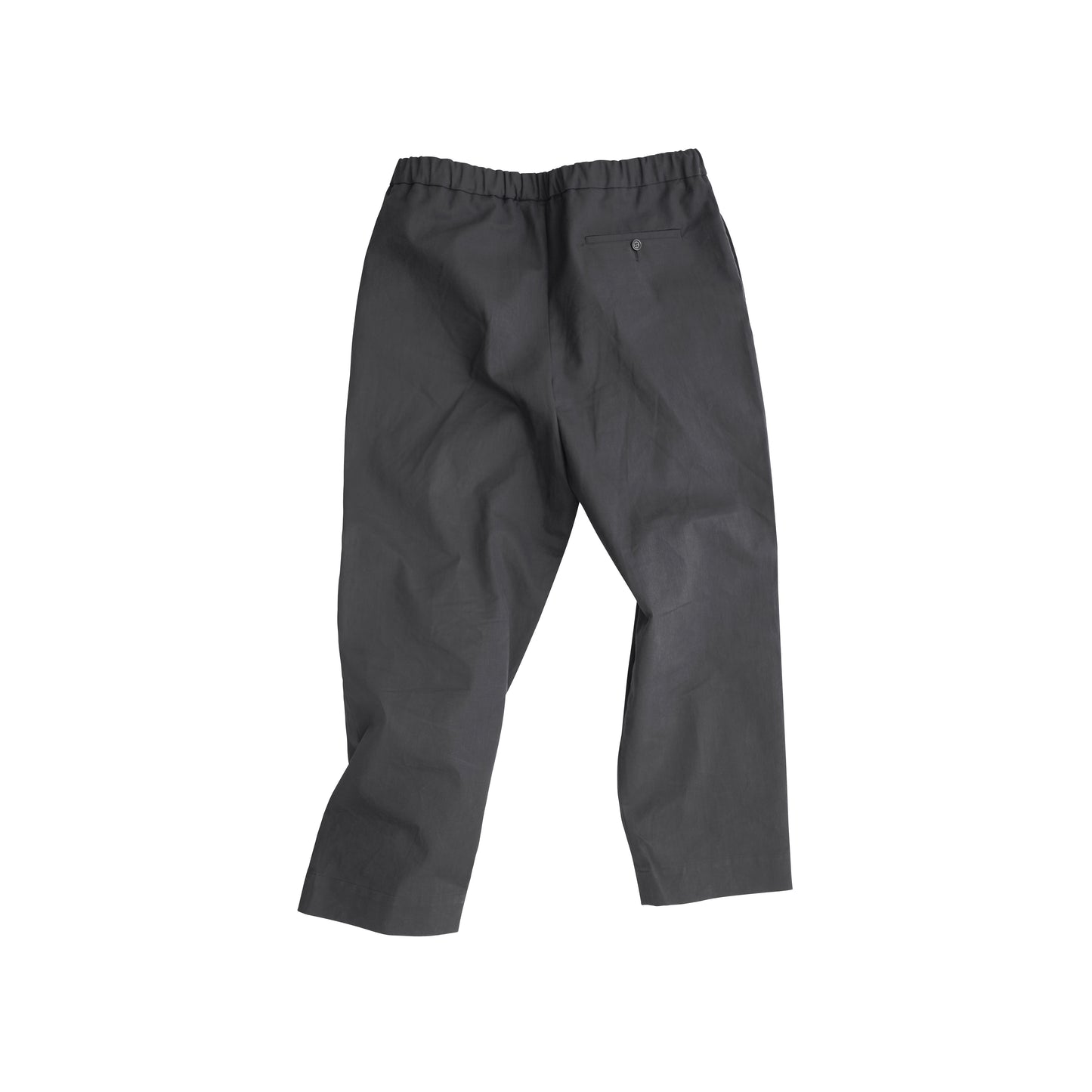 Ed Unlined Heavy Cotton Drawstring Trousers Black