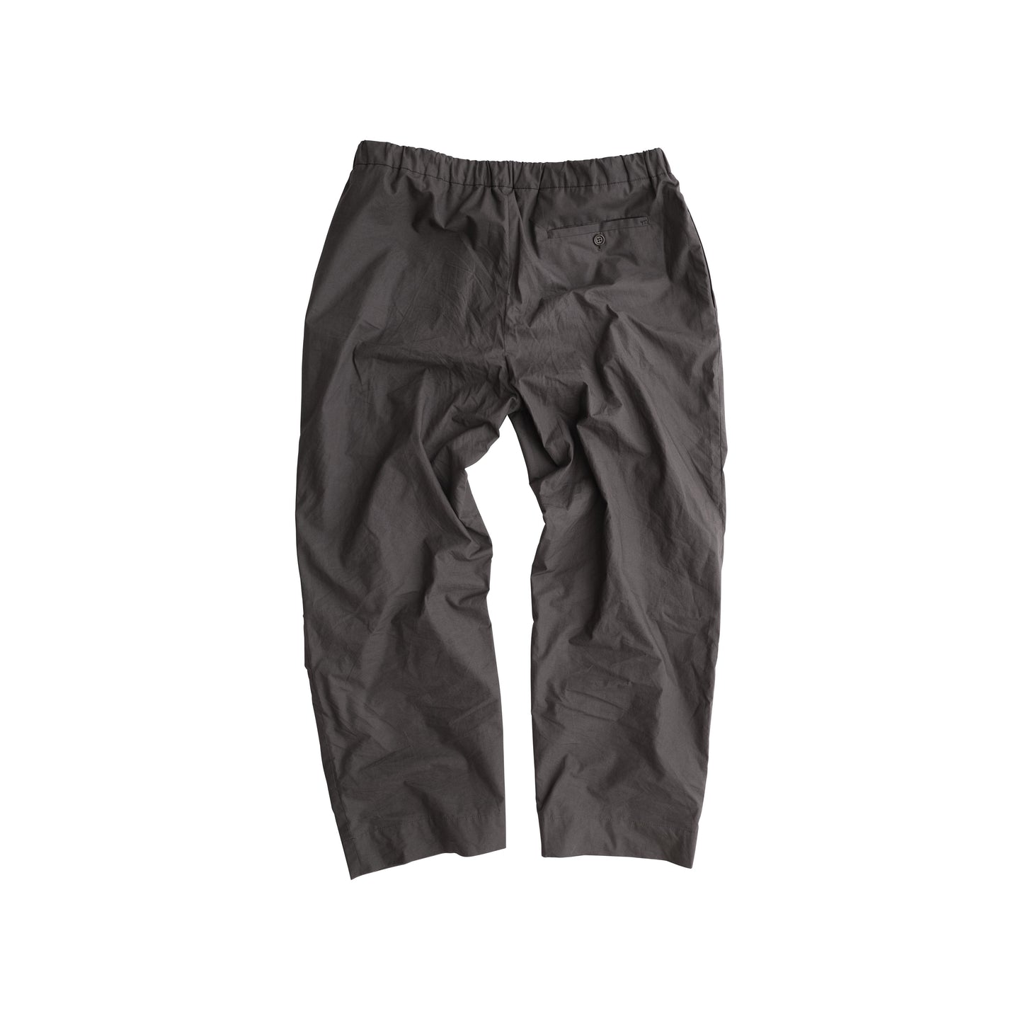 Ed Unlined Drawstring Trousers Dark Khaki Brown