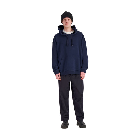 Joseph Jersey Cotton Hoodie Midnight Blue