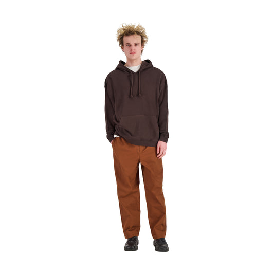 Joseph Jersey Cotton Hoodie Dark Chocolate Brown