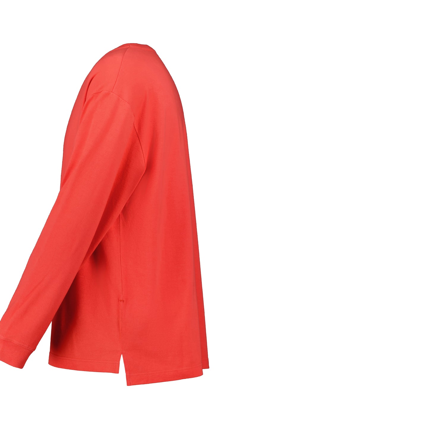 Robert Long Sleeve Cotton T Shirt Red