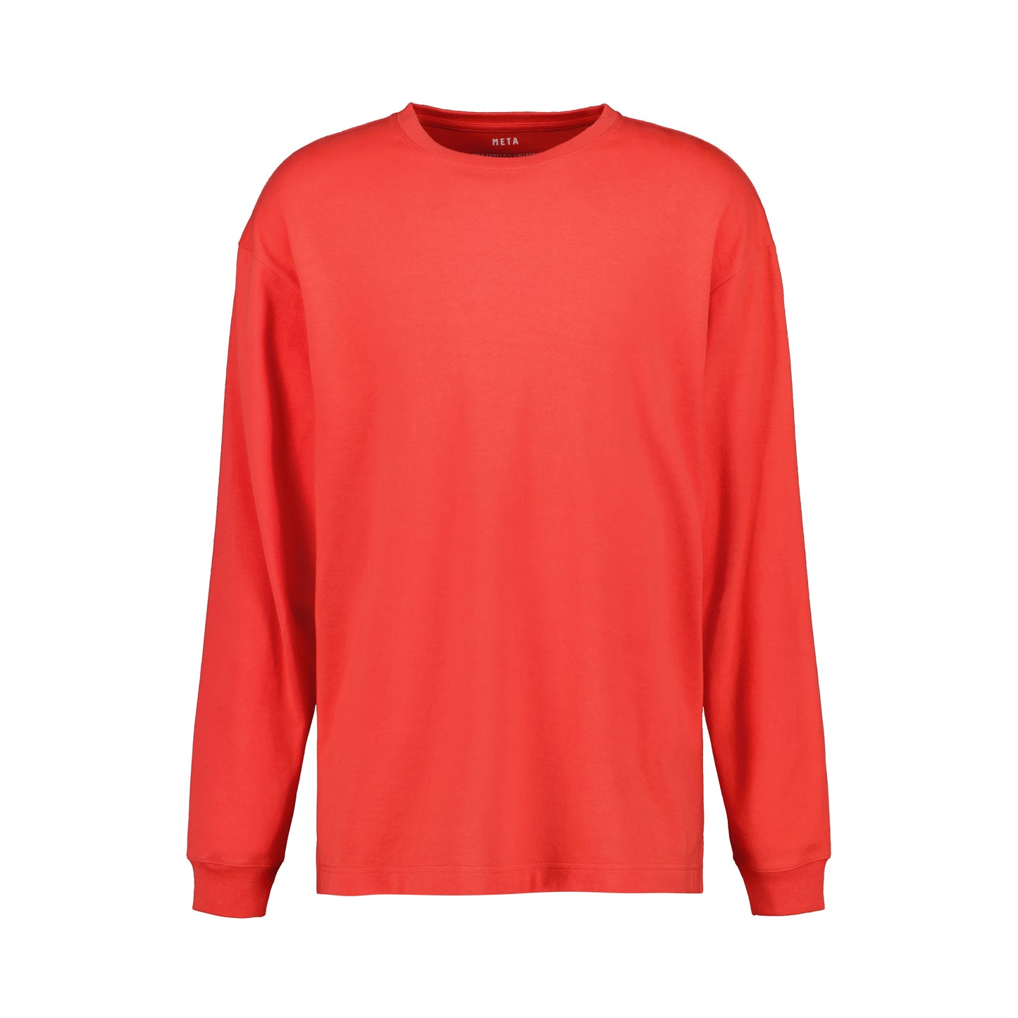 Robert Long Sleeve Cotton T Shirt Red