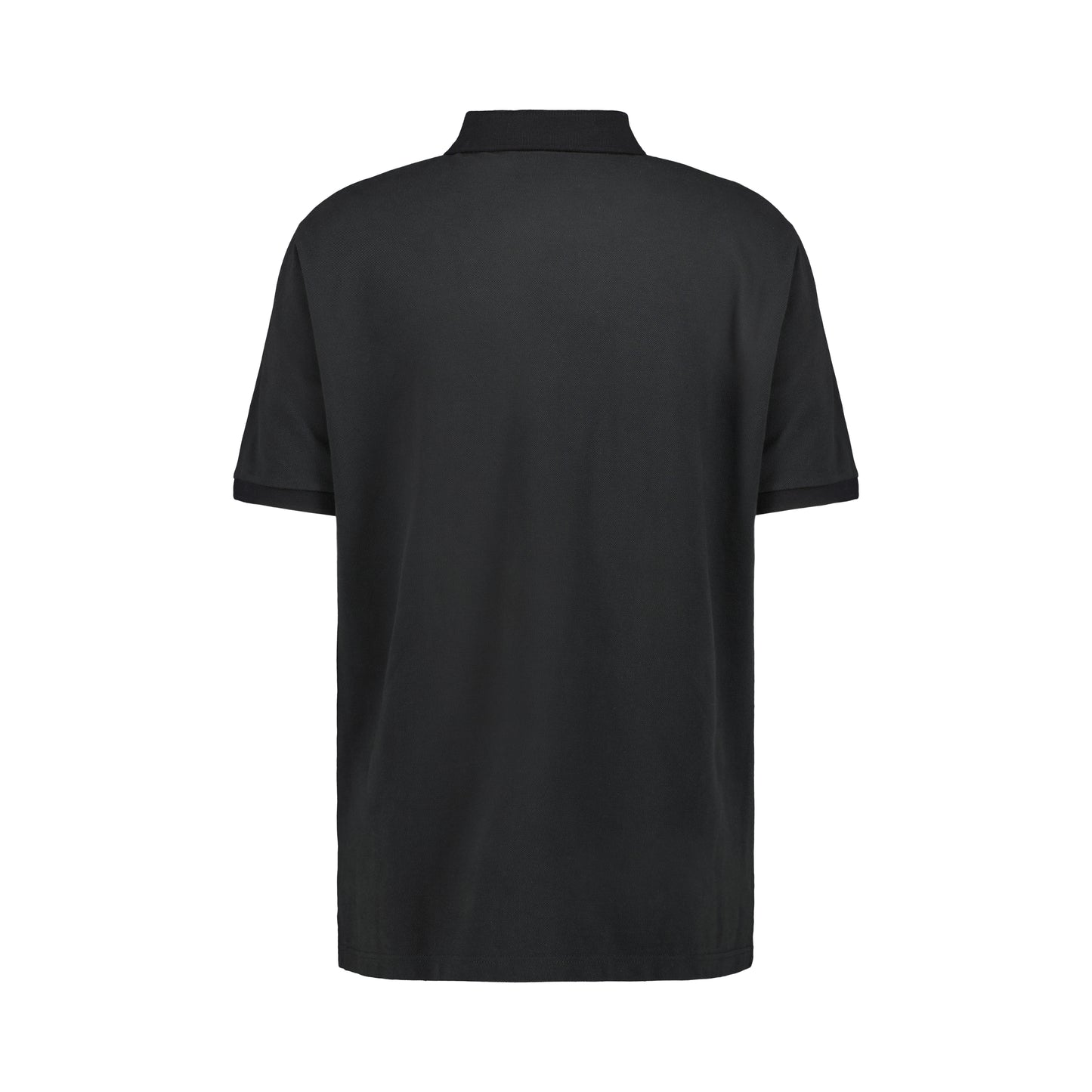 Frank Jersey Cotton Piquet Polo Black