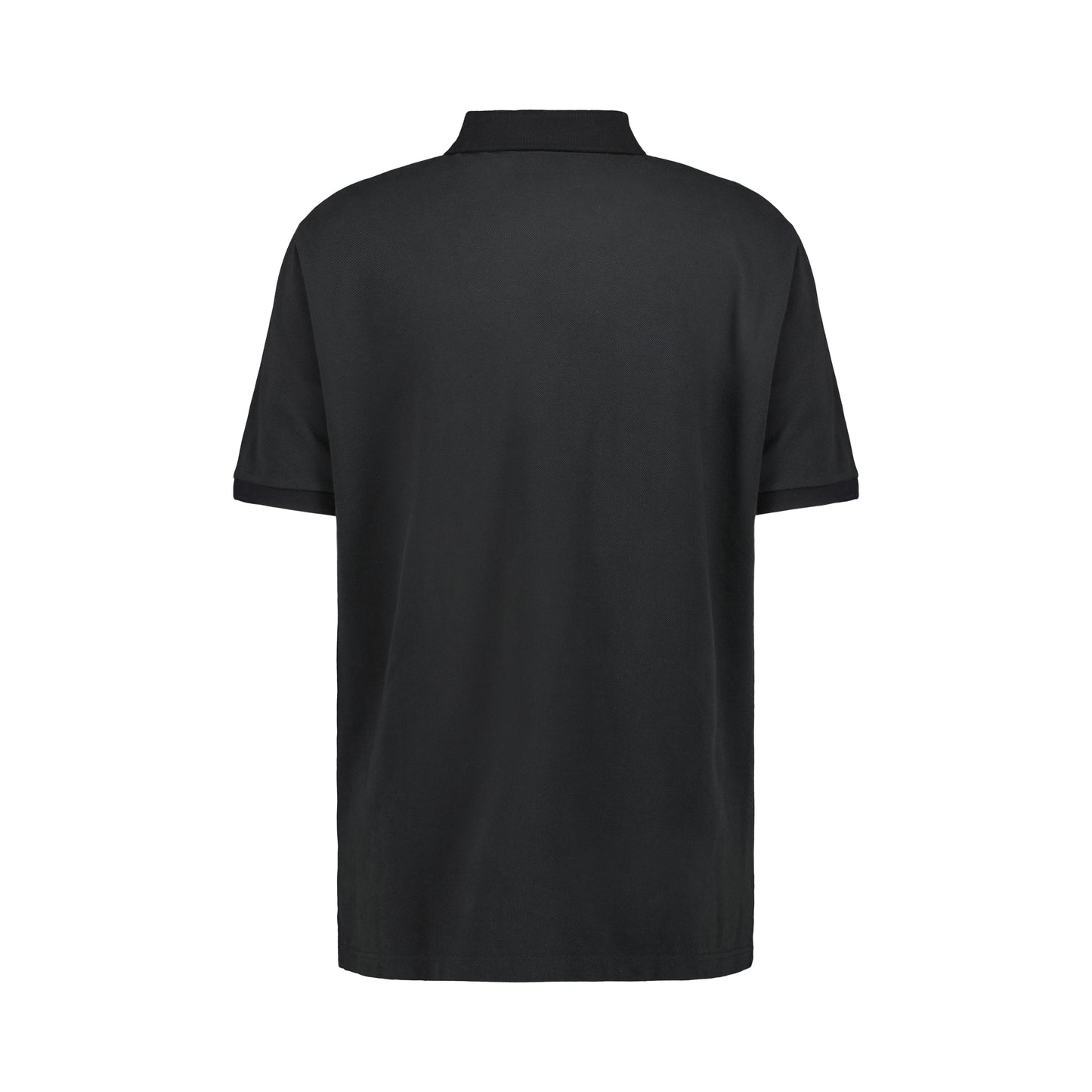 Frank Jersey Cotton Piquet Polo Black