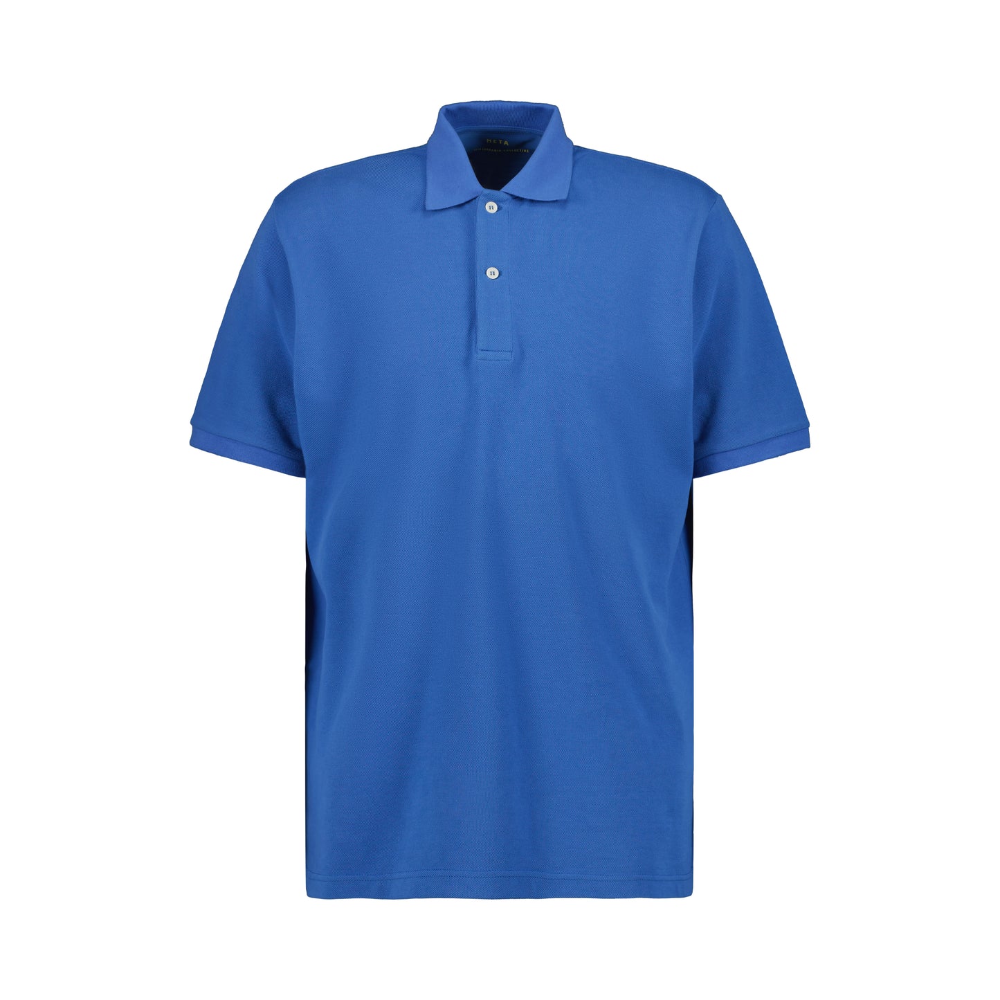 Frank Jersey Cotton Piquet Polo Meta Blue
