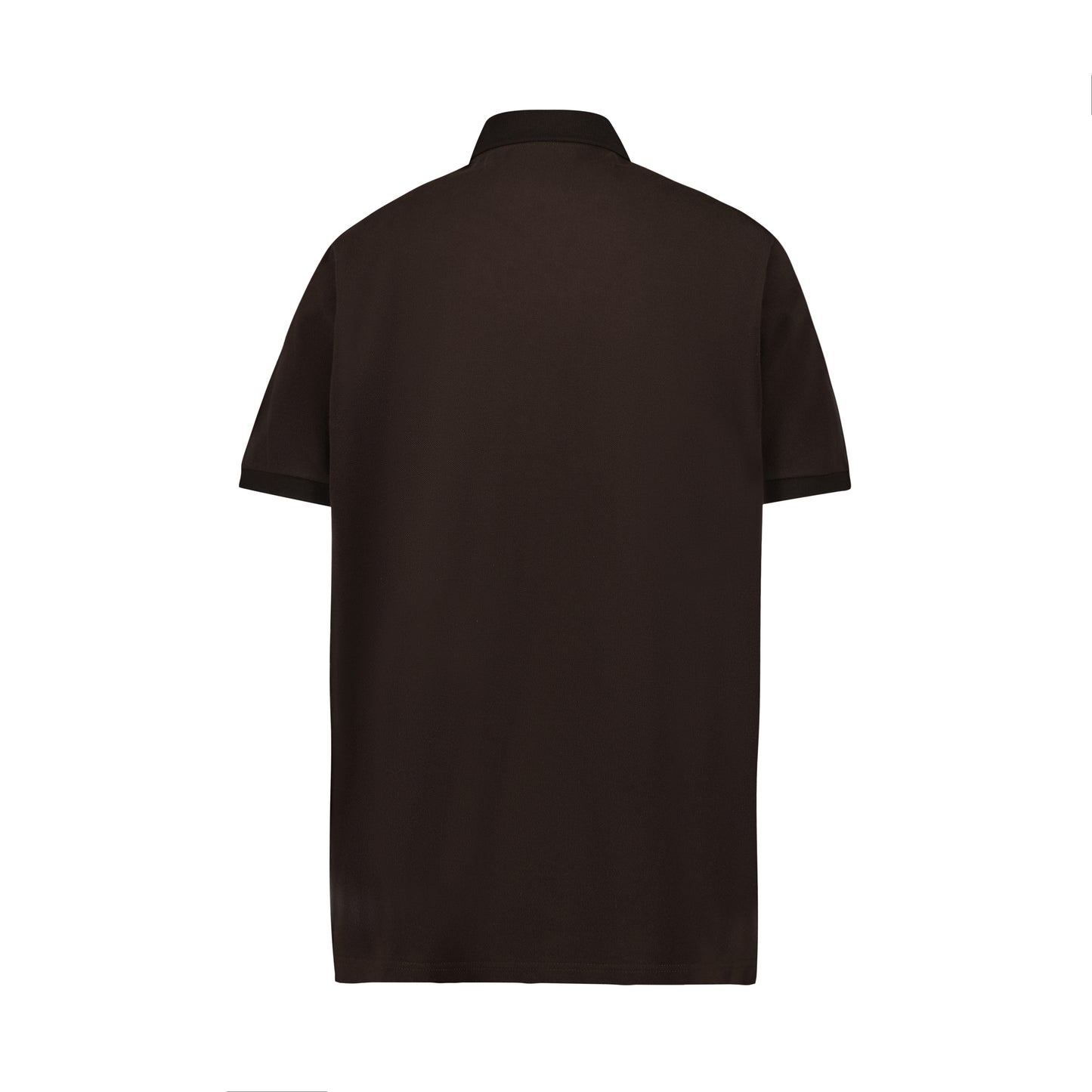 Frank Jersey Cotton Piquet Polo Dark Chocolate Brown
