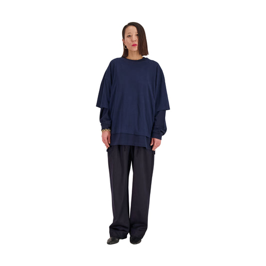 Nat Jersey Cotton Surfer T Shirt Midnight Blue