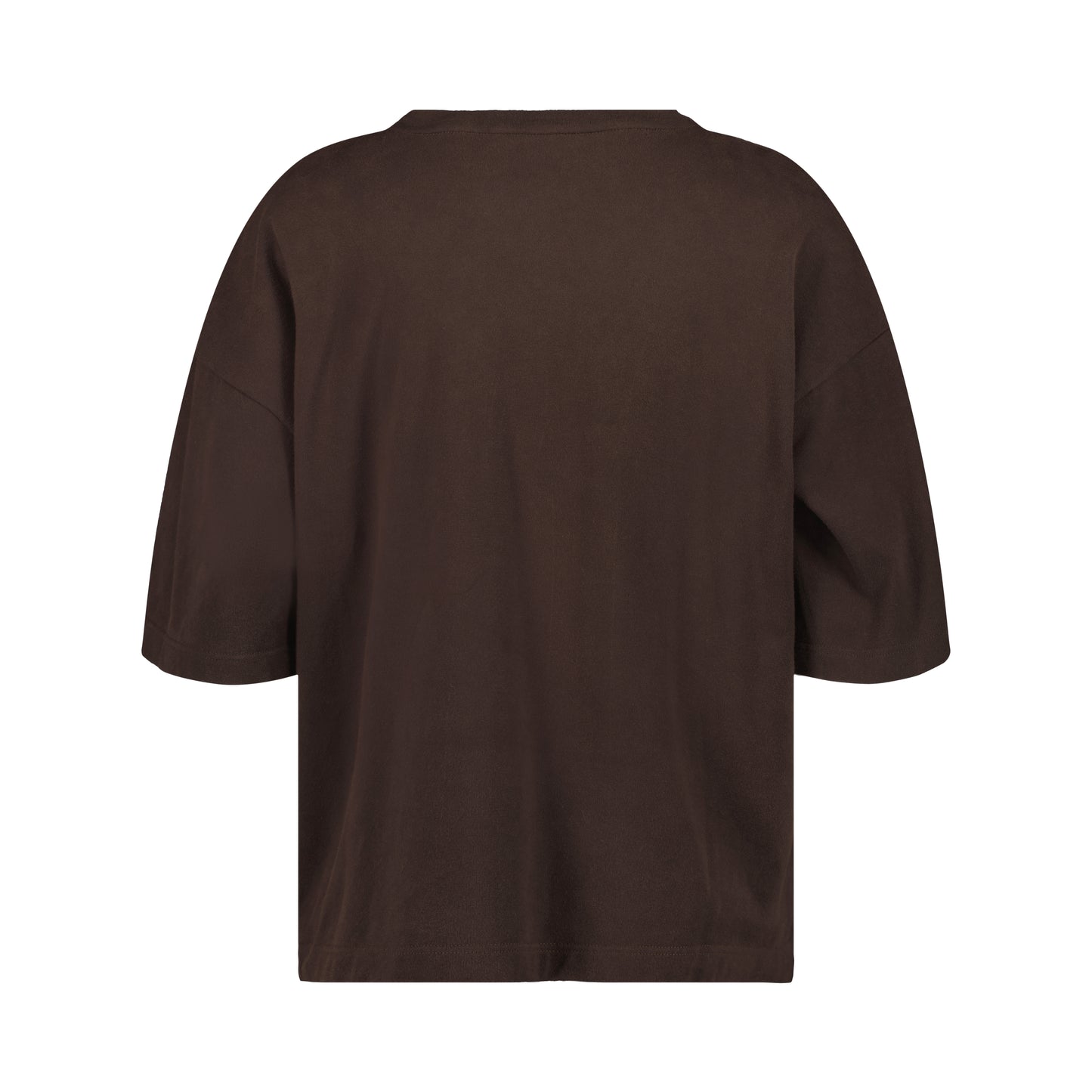 Nat Jersey Cotton Surfer T Shirt Dark Chocolate Brown