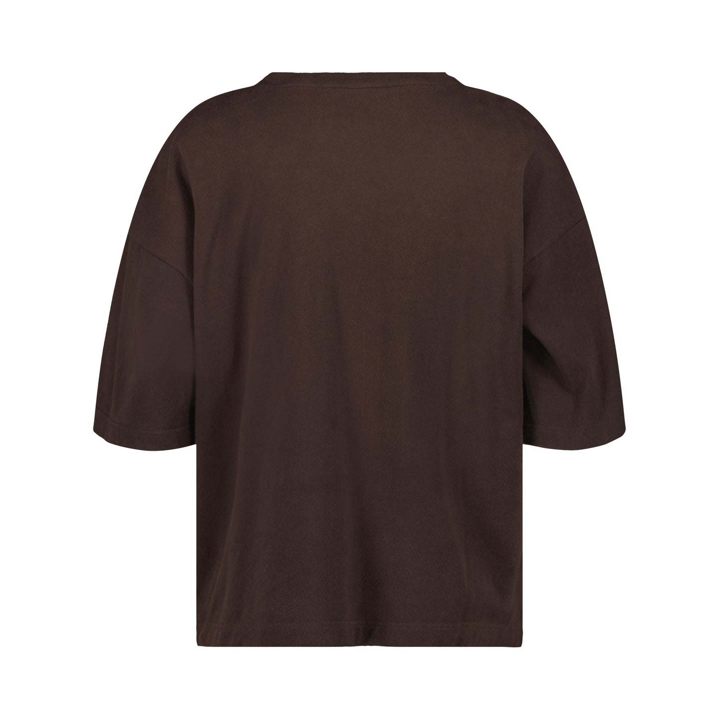 Nat Jersey Cotton Surfer T Shirt Dark Chocolate Brown