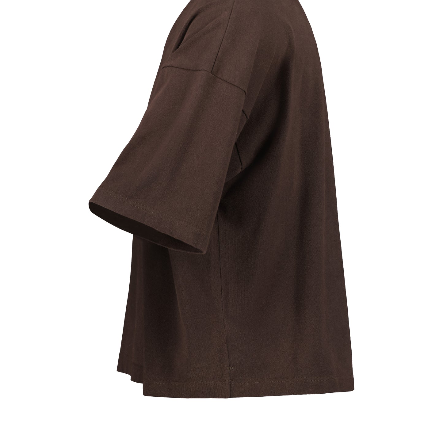 Nat Jersey Cotton Surfer T Shirt Dark Chocolate Brown