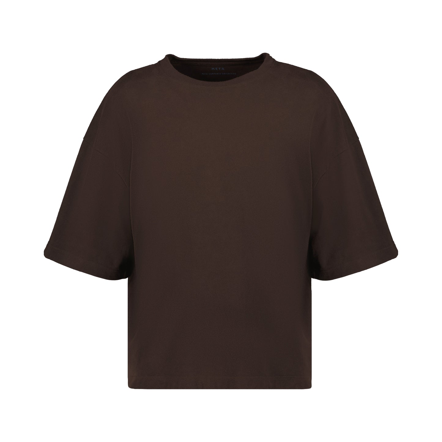 Nat Jersey Cotton Surfer T Shirt Dark Chocolate Brown