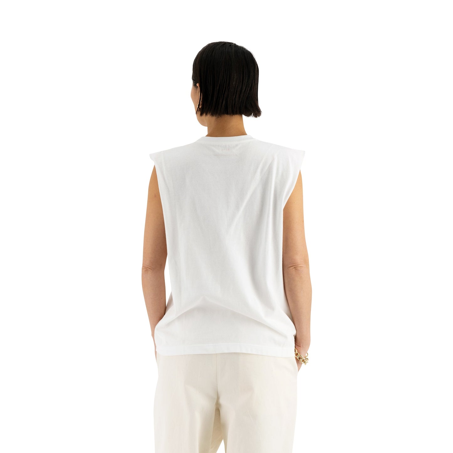 Nat Tank Jersey Cotton Surfer T Shirt White