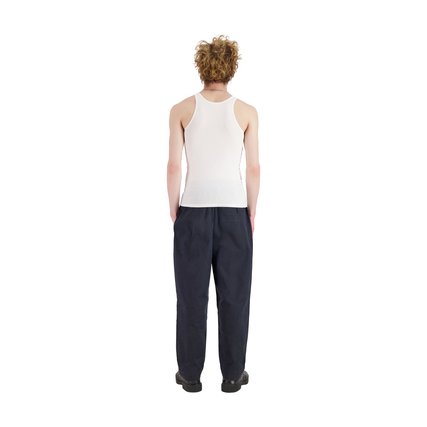 Francis Jersey Rib Tank Top White