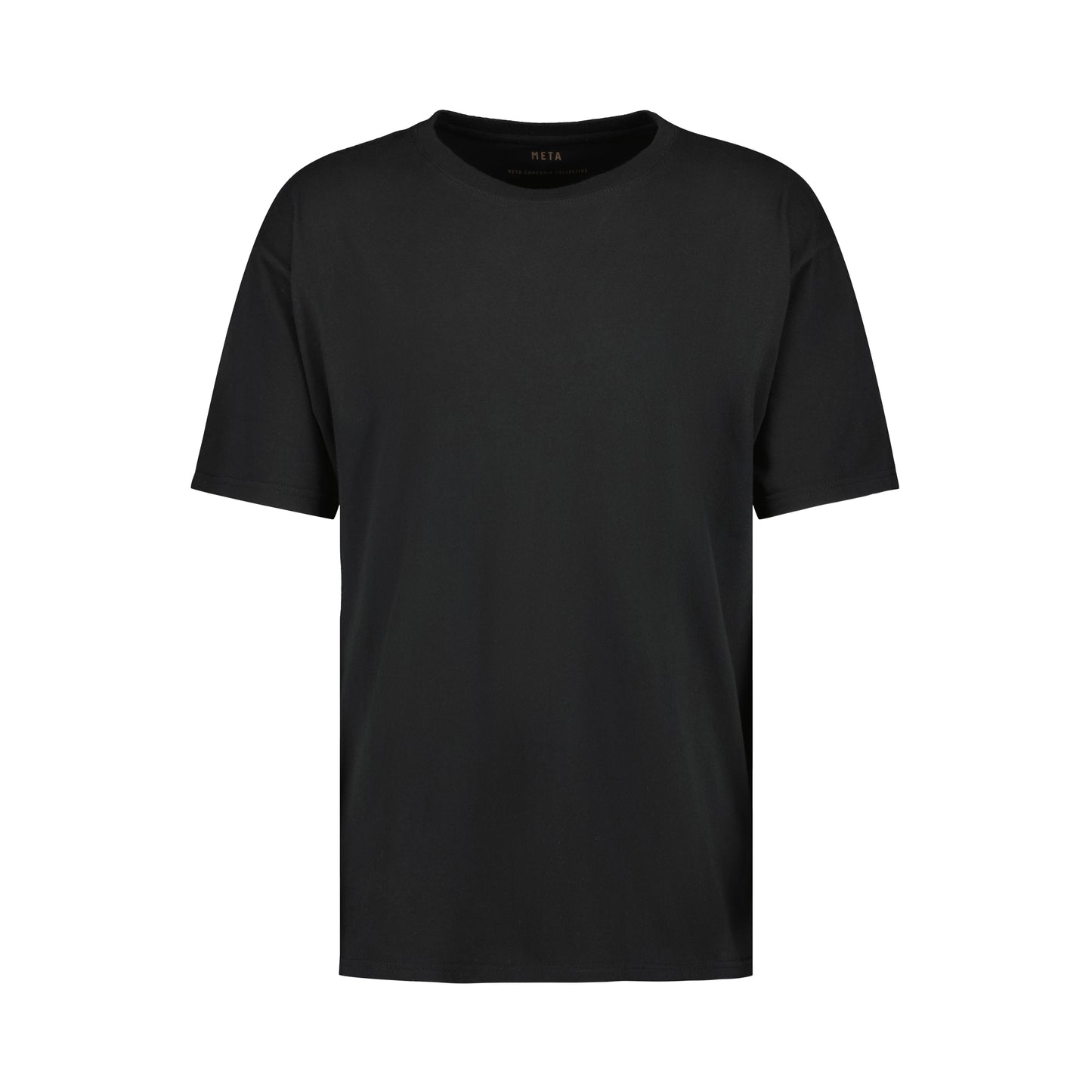 Peter Jersey Cotton T Shirt Black