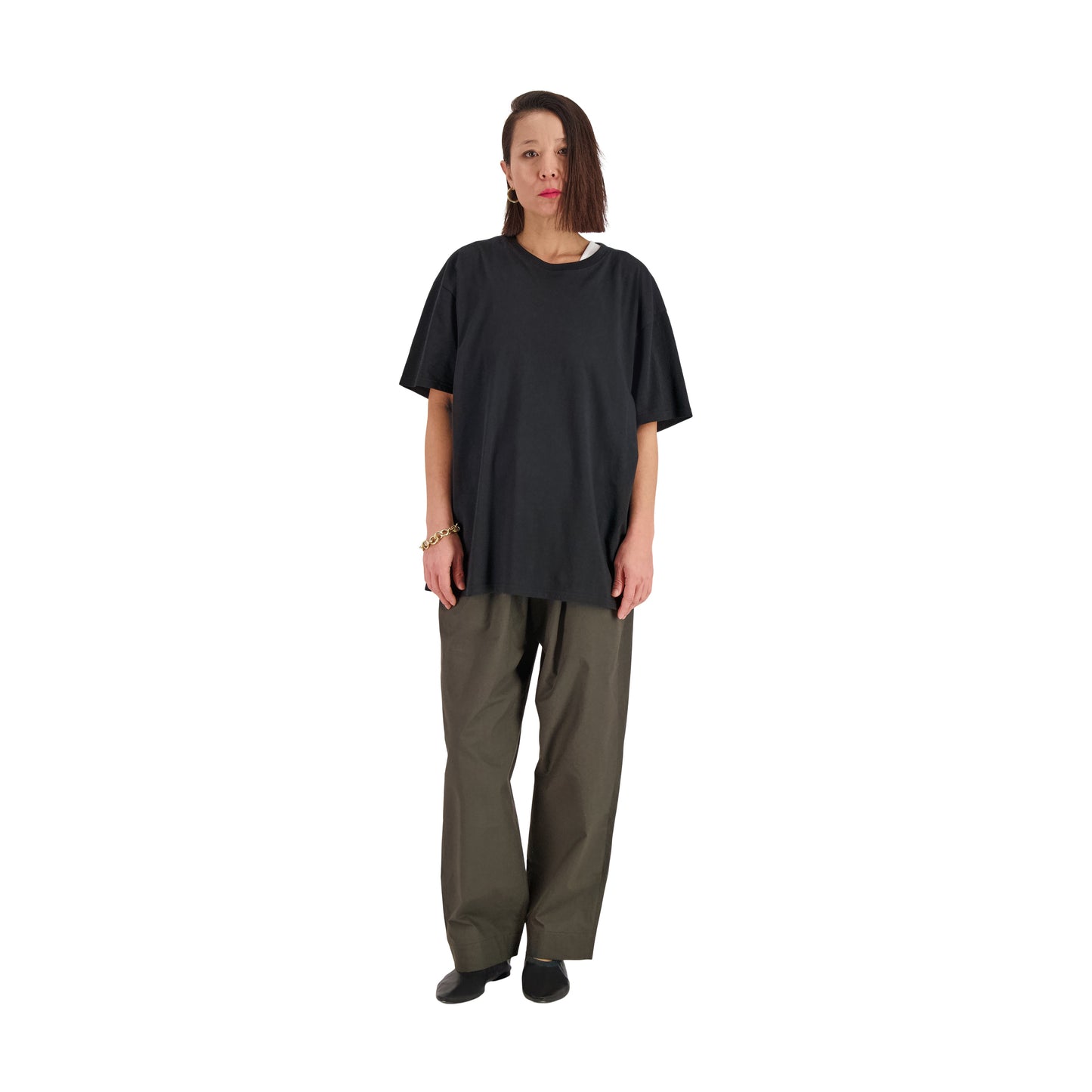 Peter Jersey Cotton T Shirt Black