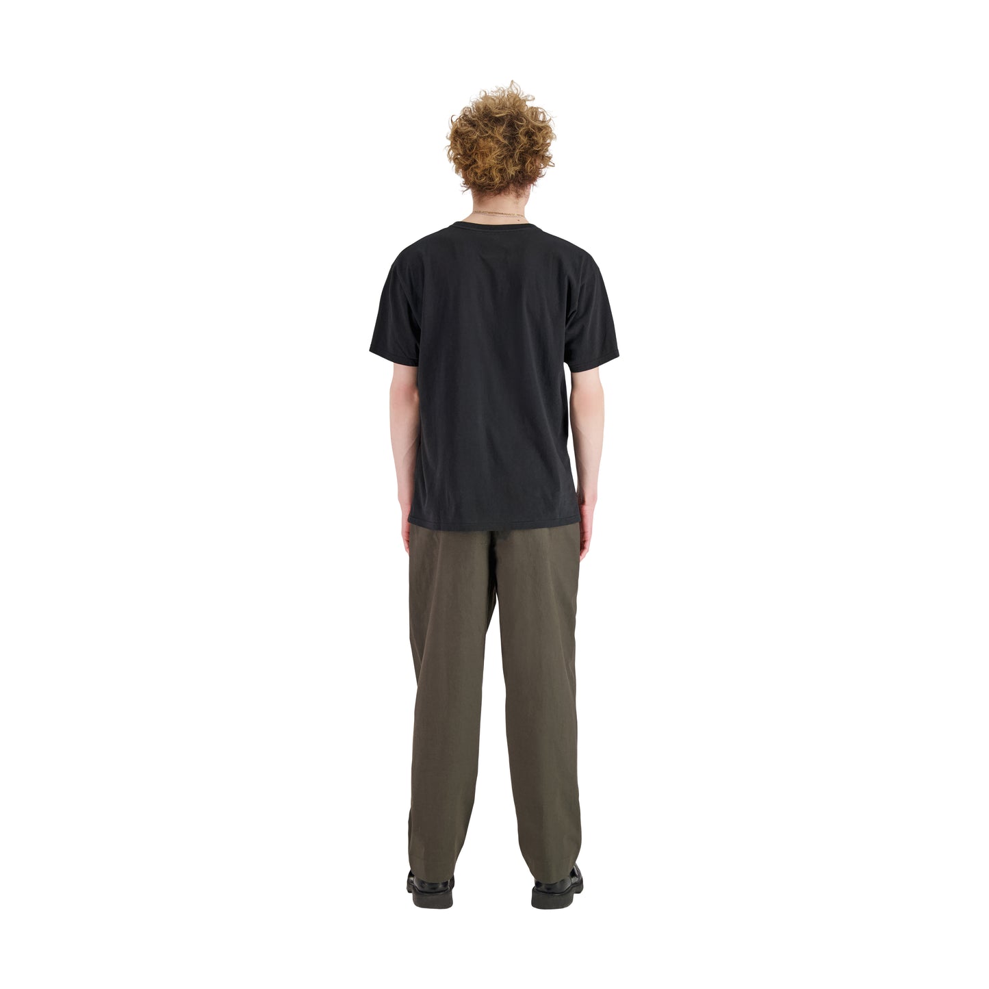 Peter Jersey Cotton T Shirt Black