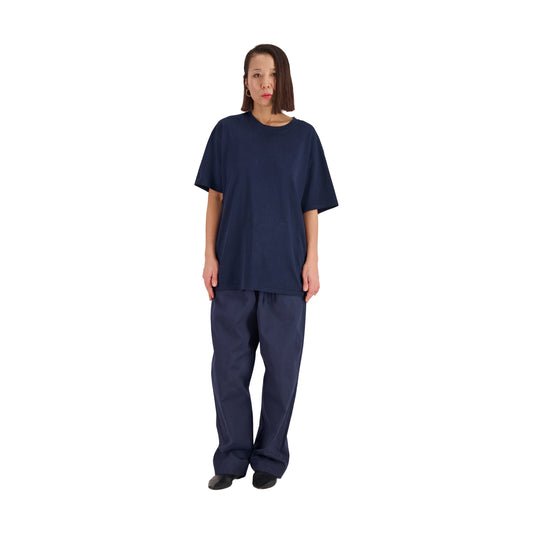 Peter Jersey Cotton T Shirt Midnight Blue