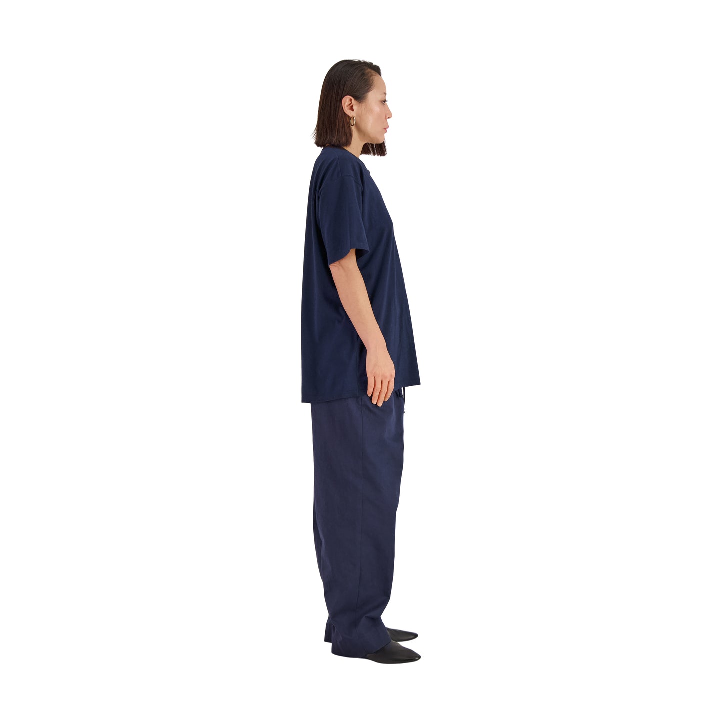Peter Jersey Cotton T Shirt Midnight Blue