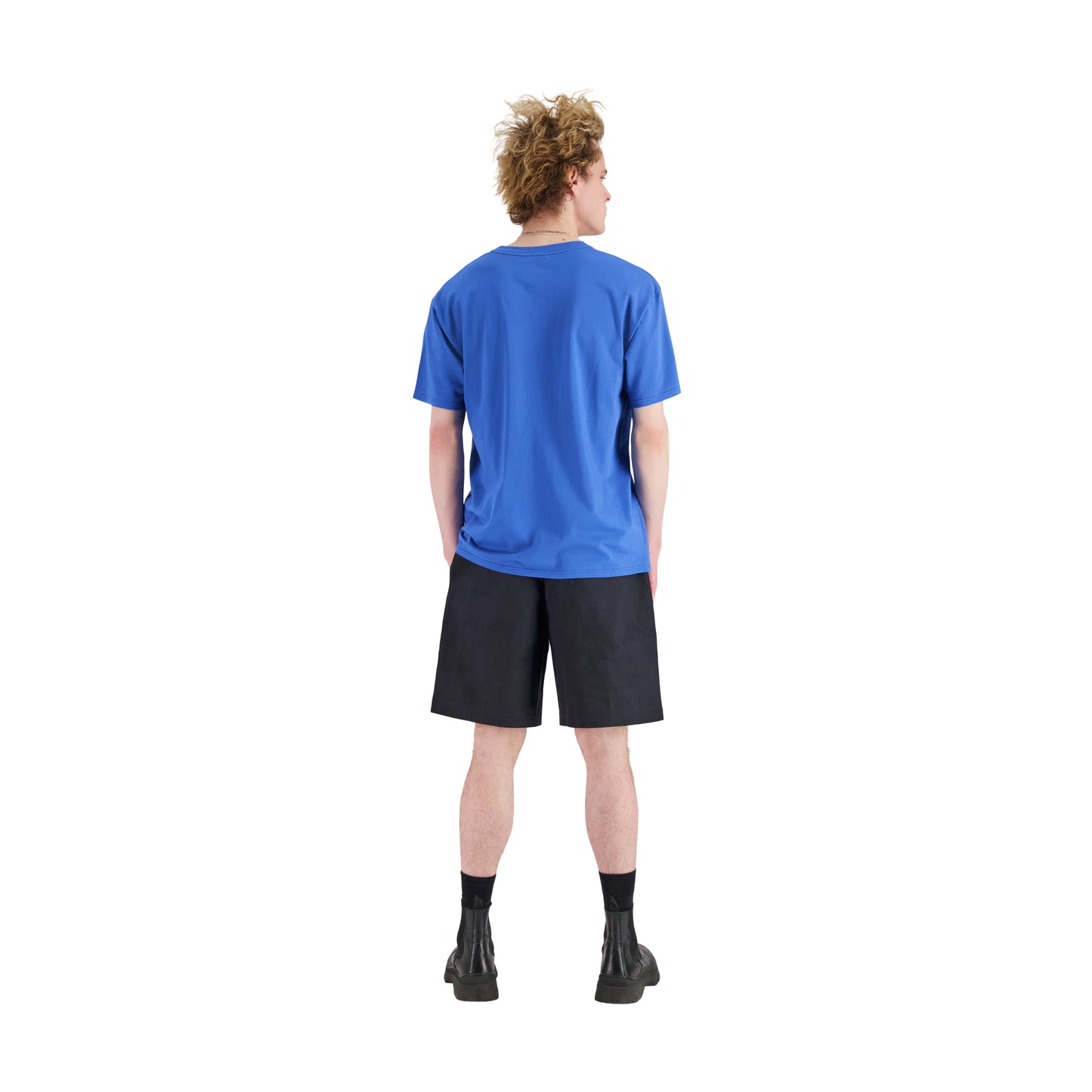 Peter Jersey Cotton T Shirt Meta Blue