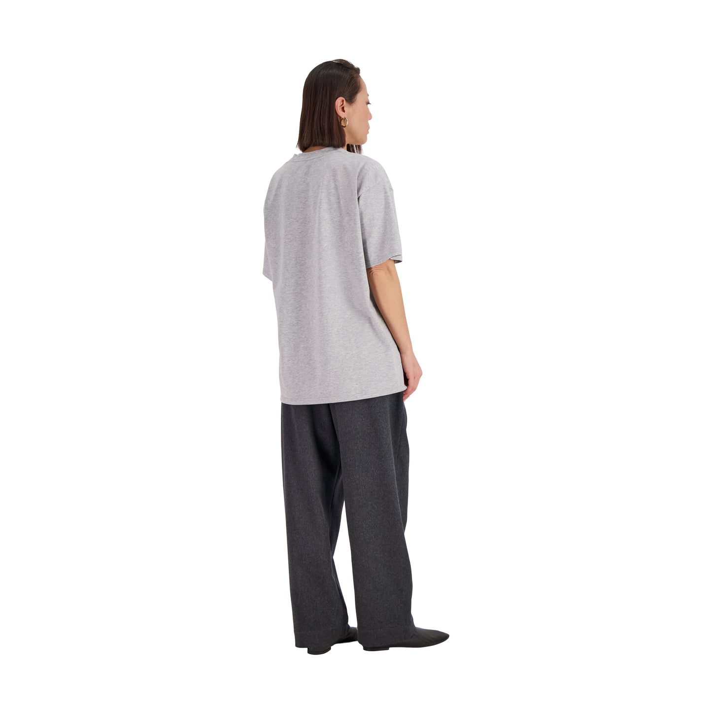 Peter Jersey Cotton T Shirt Grey Melange