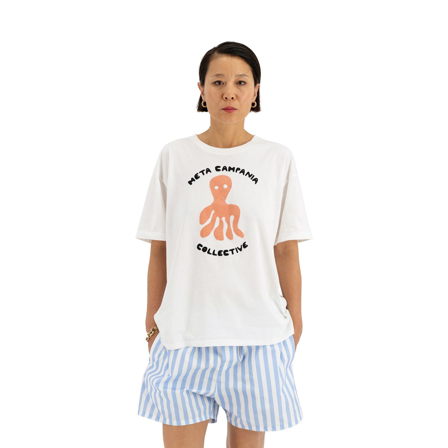 Peter Octopus Print Jersey Cotton T Shirt