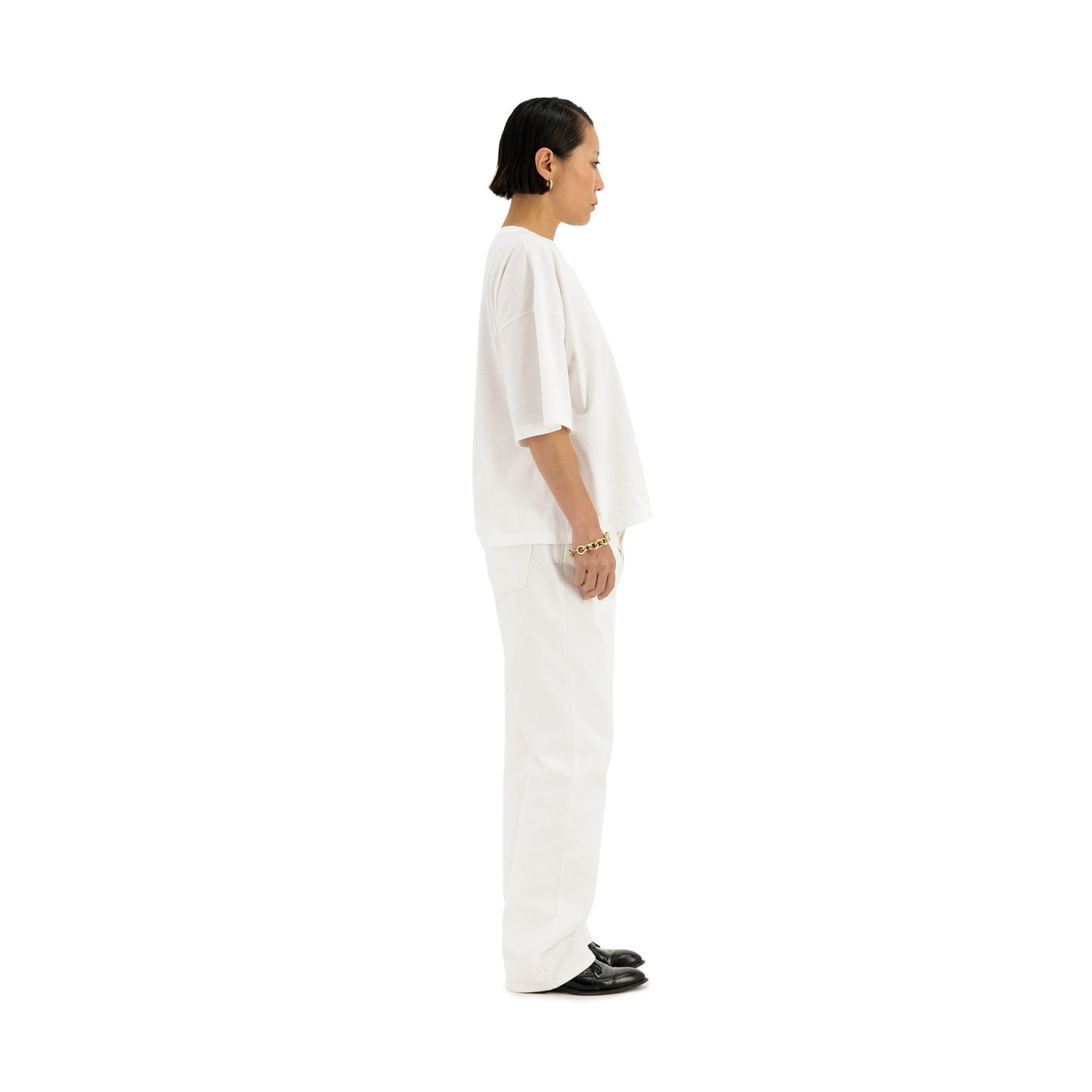 Chad 5 Pocket Denim White