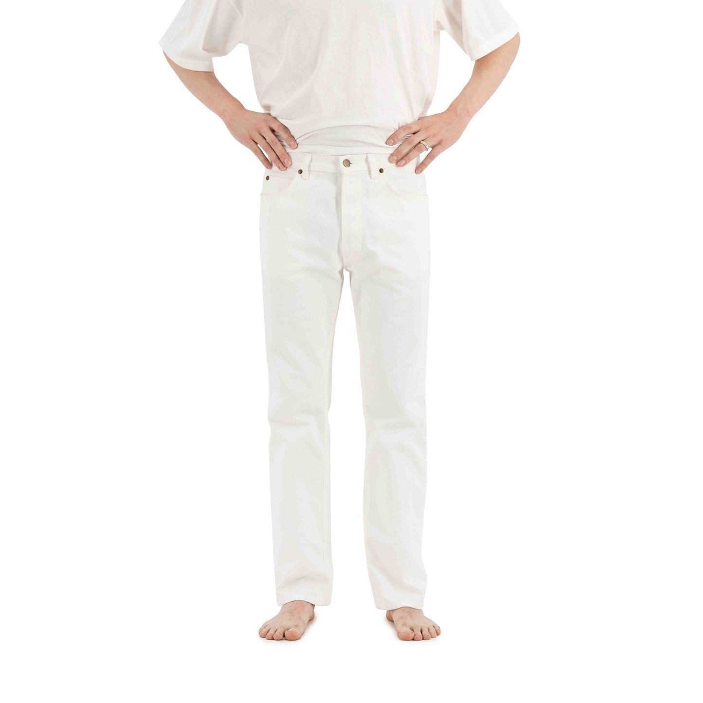 Chad 5 Pocket Denim White