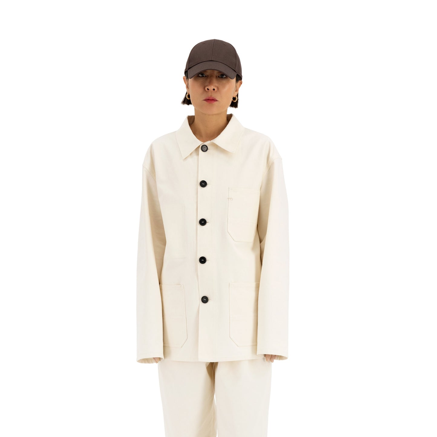Bill Unlined Workwear Jacket Natural White
