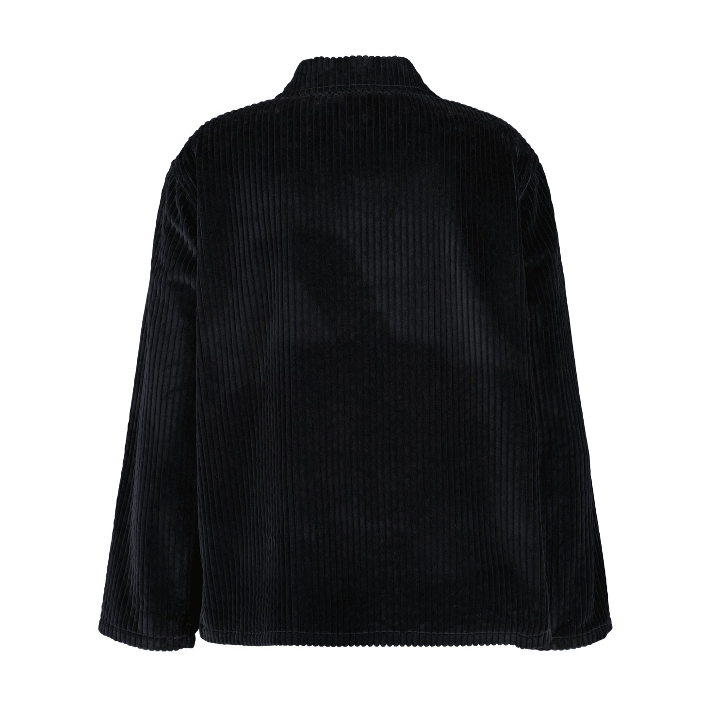 Bill Unlined Exaggerated Wale Cotton Corduroy Workwear Jacket Black
