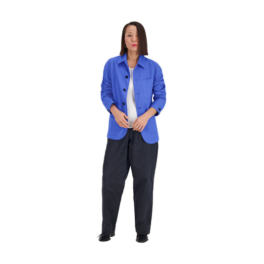 Julian Selflined Shirt Jacket Meta Blue