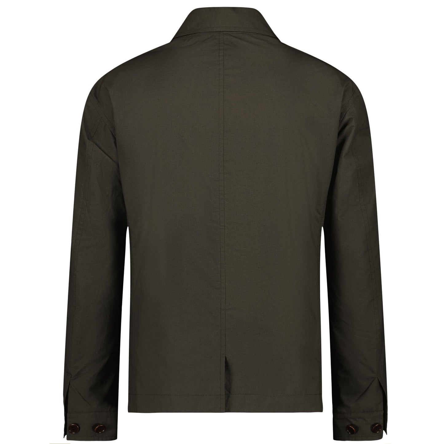 Julian Selflined Shirt Jacket Dark Khaki Brown
