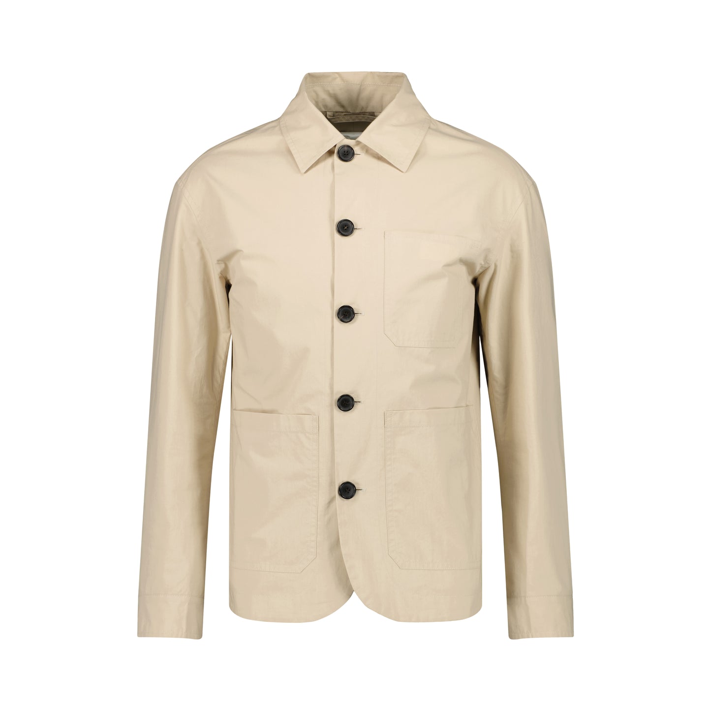 Julian Selflined Cotton Shirt Jacket Beige