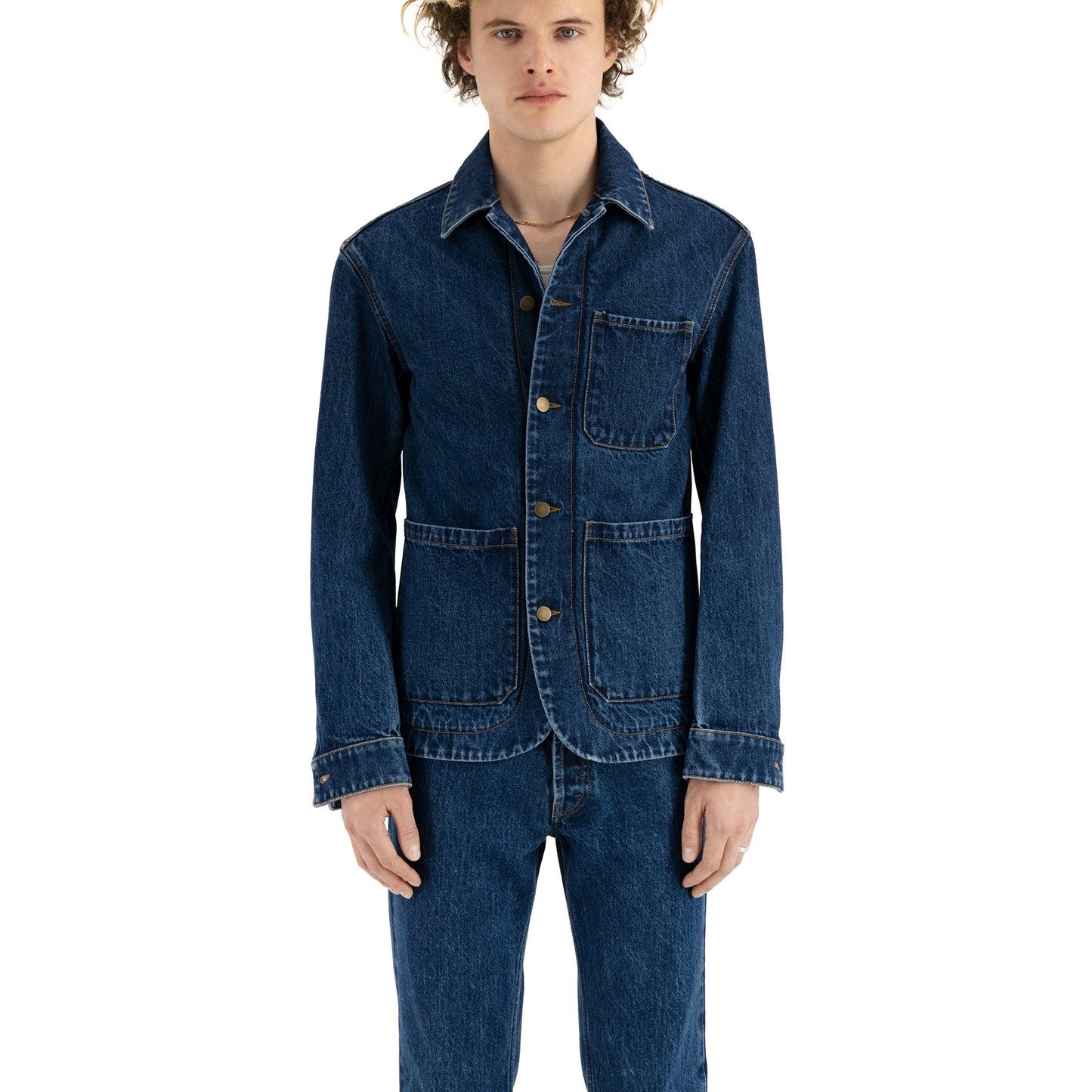 Julian Selflined Denim Shirt Jacket Blue
