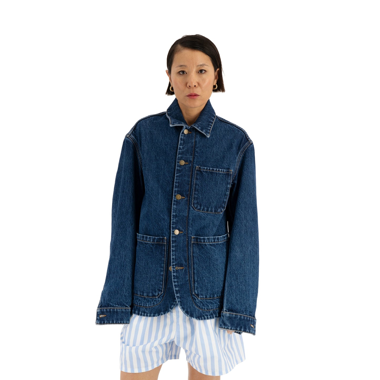 Julian Selflined Denim Shirt Jacket Blue