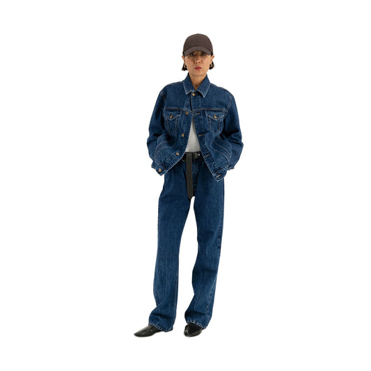 Lilo Unlined Trucker Denim Jacket Blue
