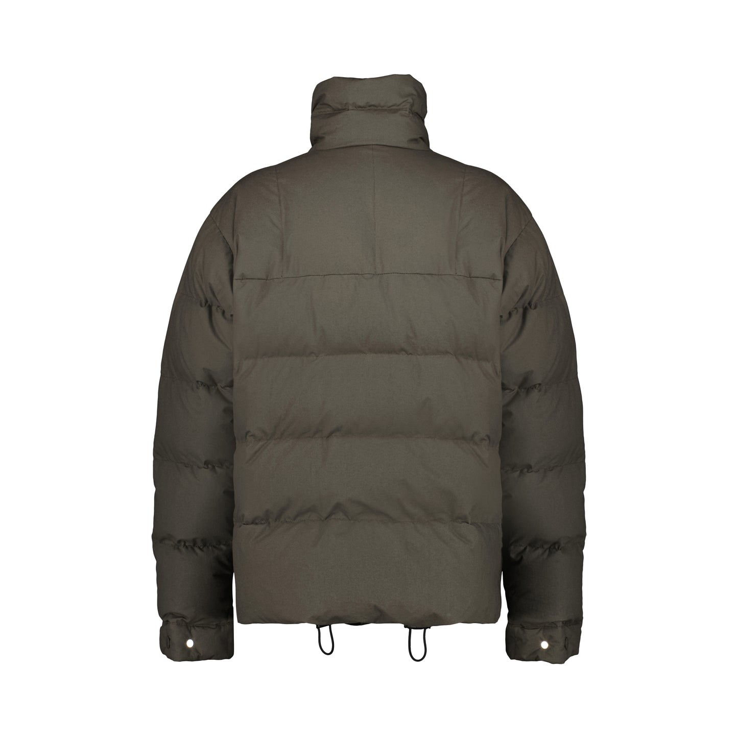 Rob Cotton Down Bomber Dark Khaki Brown + Black