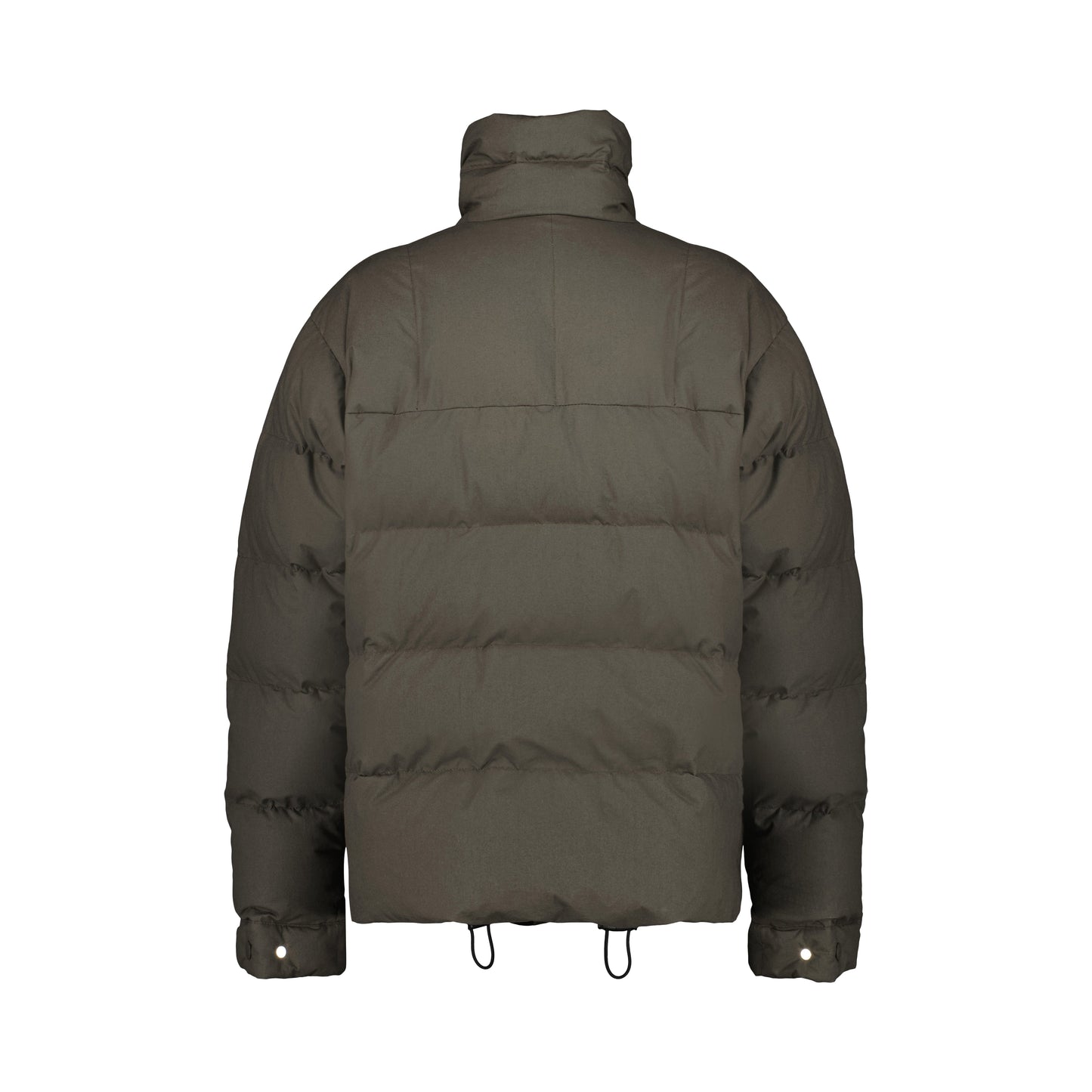 Rob Cotton Down Bomber Dark Khaki Brown + Black