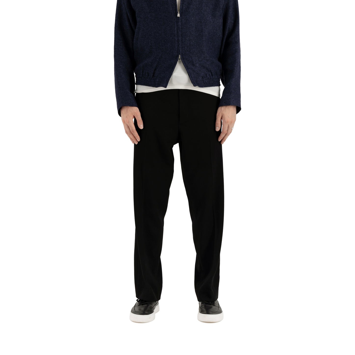 Alain Unlined Hemp Wool Blouson Midnight Blue