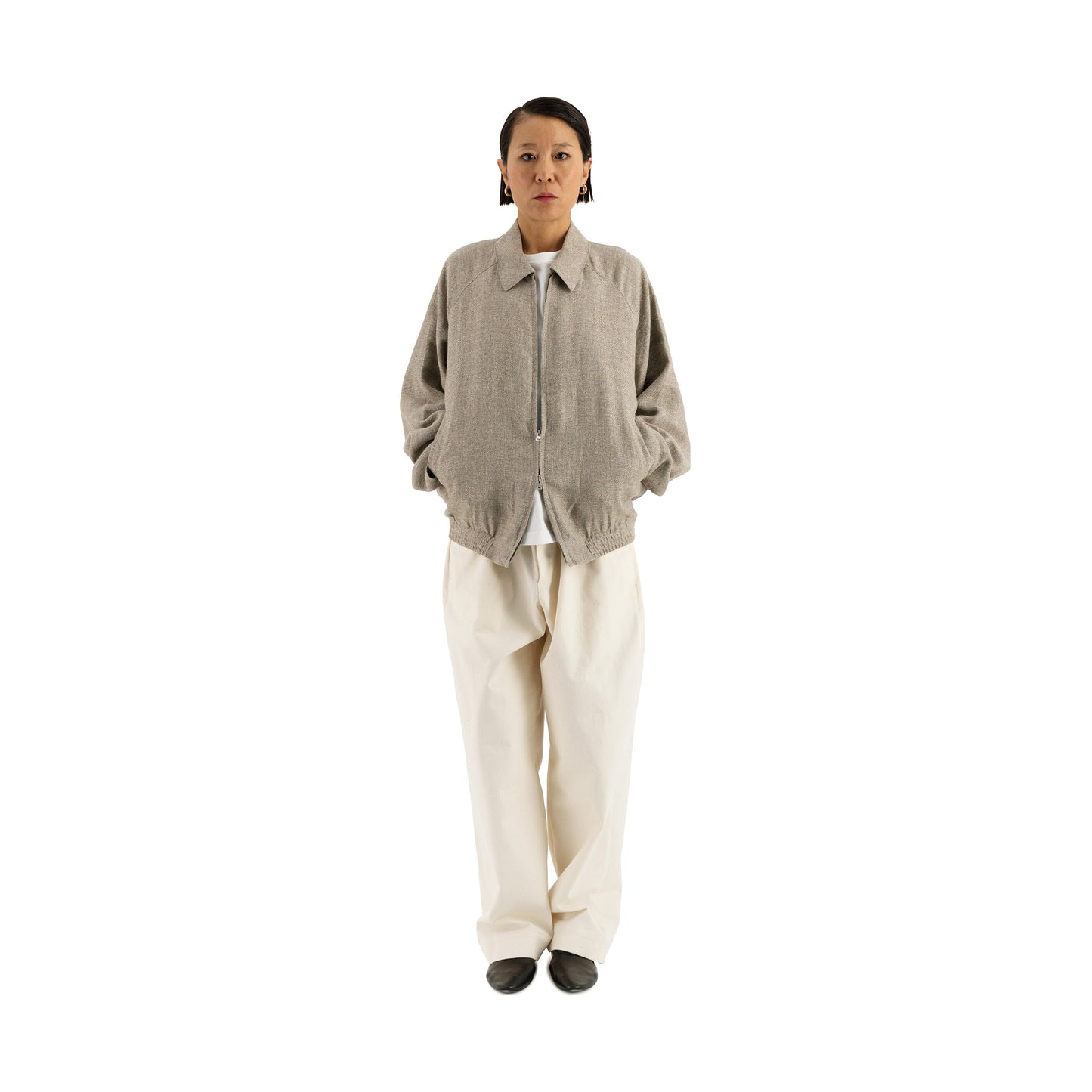 Alain Unlined Hemp Wool Blouson