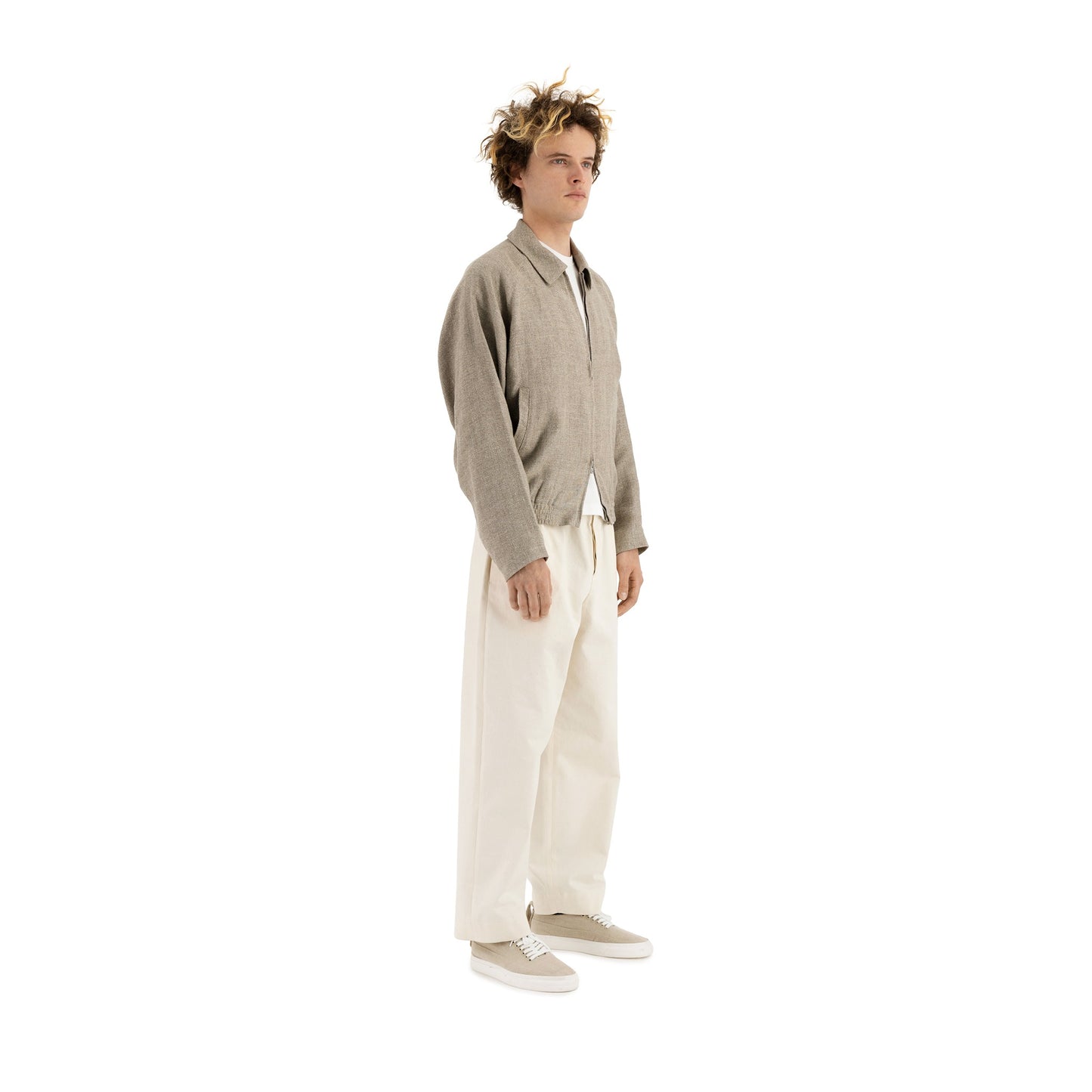 Alain Unlined Hemp Wool Blouson