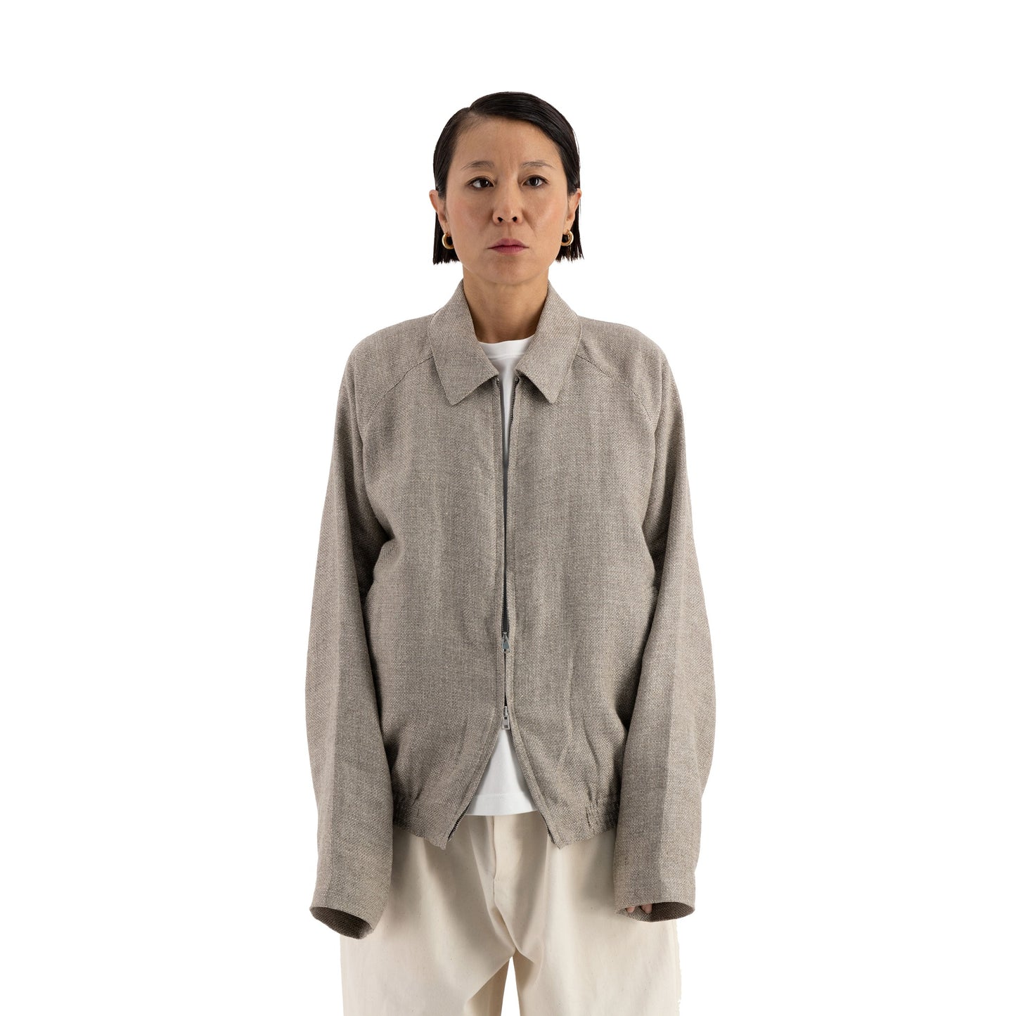 Alain Unlined Hemp Wool Blouson