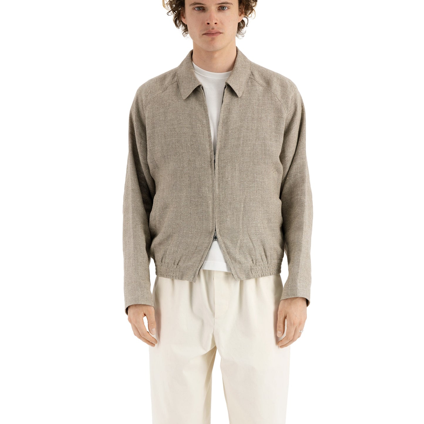 Alain Unlined Hemp Wool Blouson