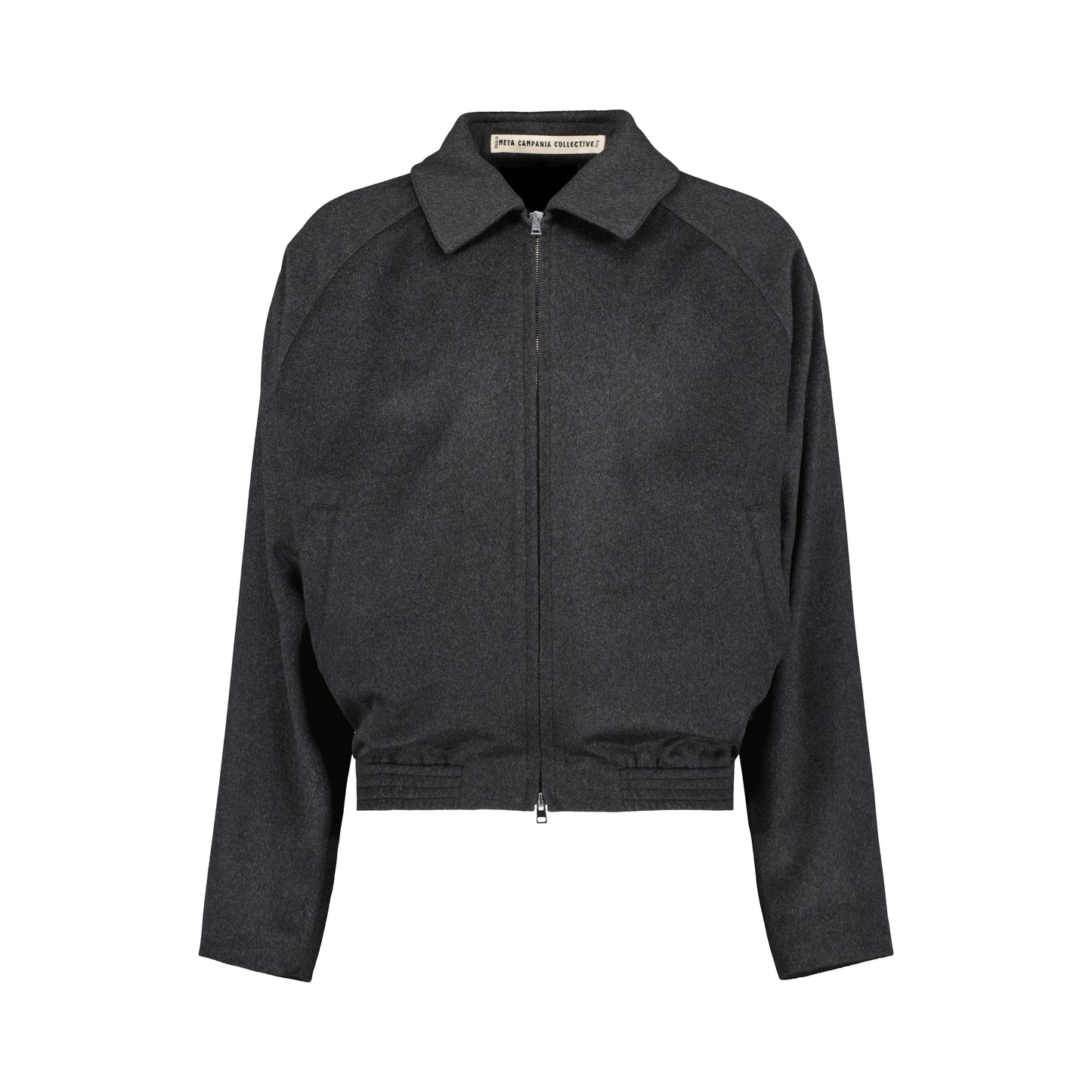 Alain Cashmere Blouson Dark Charcoal Melange