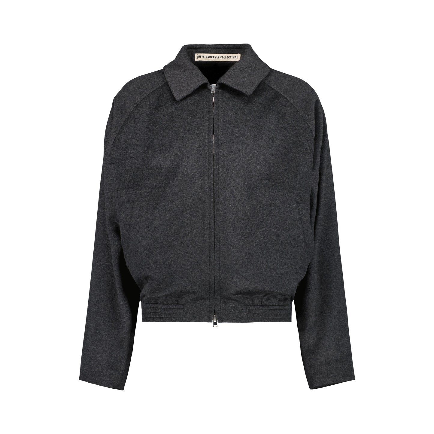 Alain Cashmere Blouson Dark Charcoal Melange