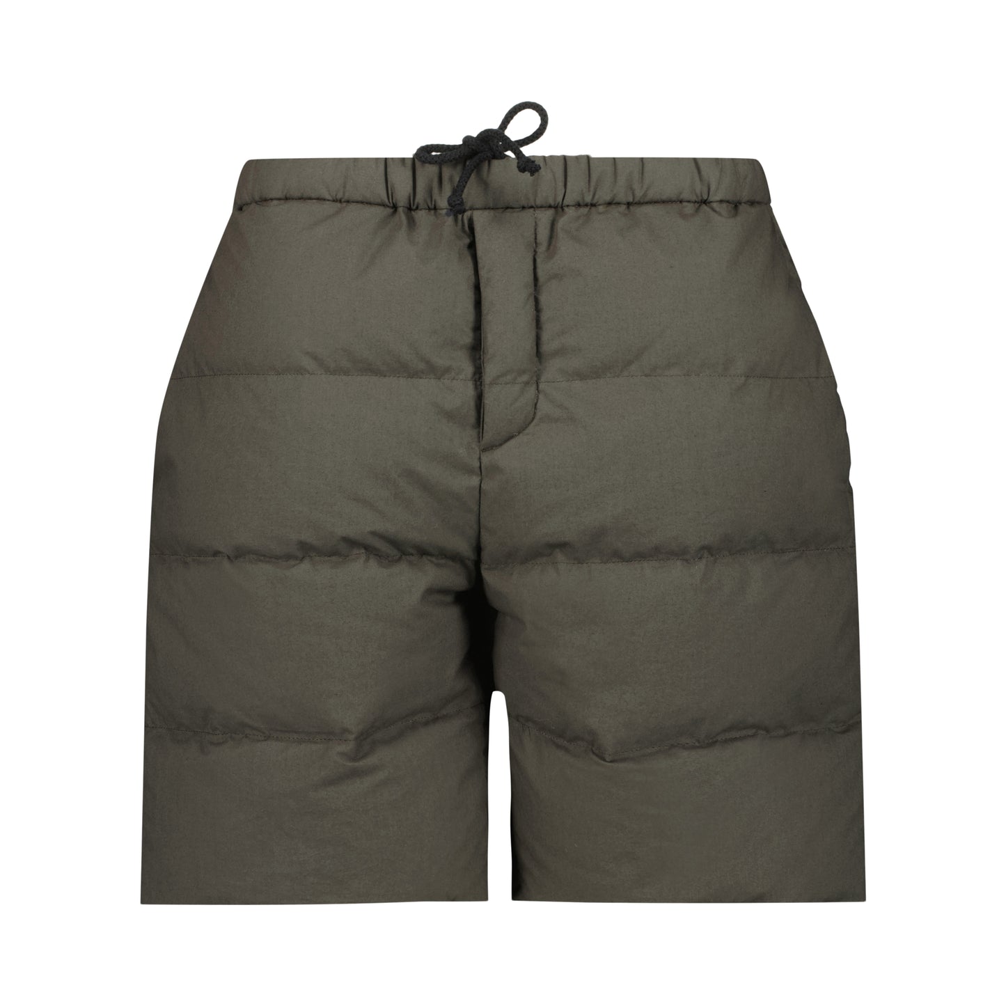 Ed Unlined Cotton Down Drawstring Shorts Dark Khaki Brown