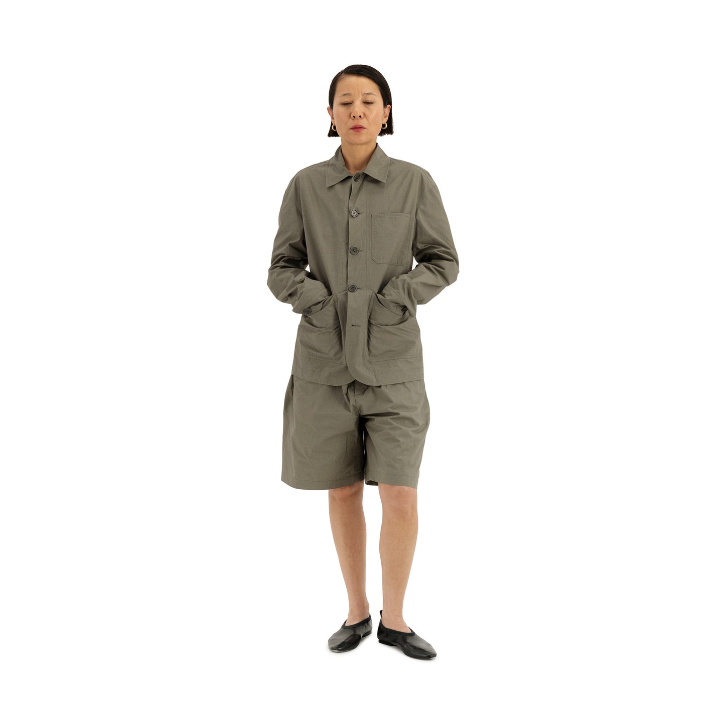 Ed Unlined Drawstring Shorts Weimaraner Grey