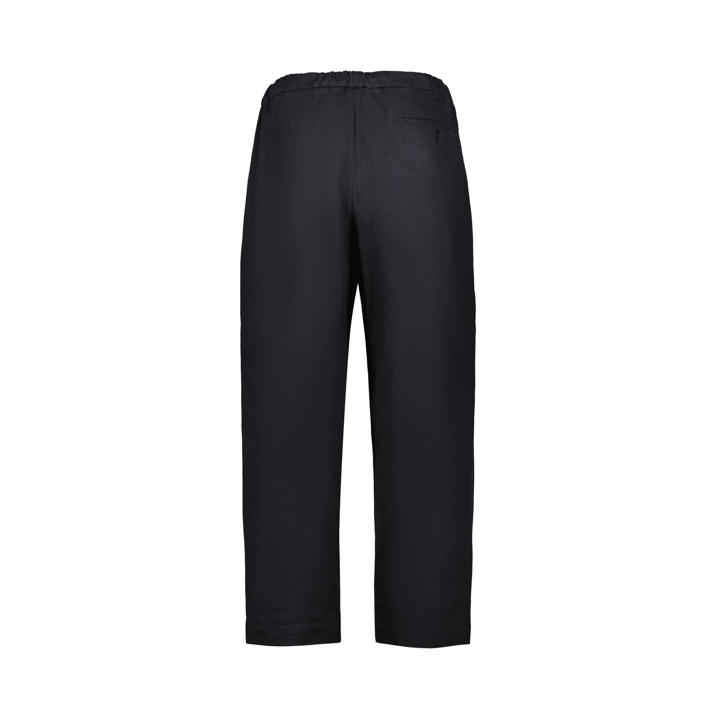 Ed Unlined Heavy Cotton Drawstring Trousers Black